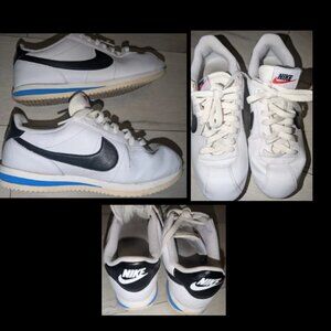 Nike W Cortez [DN1791-100] Women Casual Shoes White/Black-Light Photo Blue